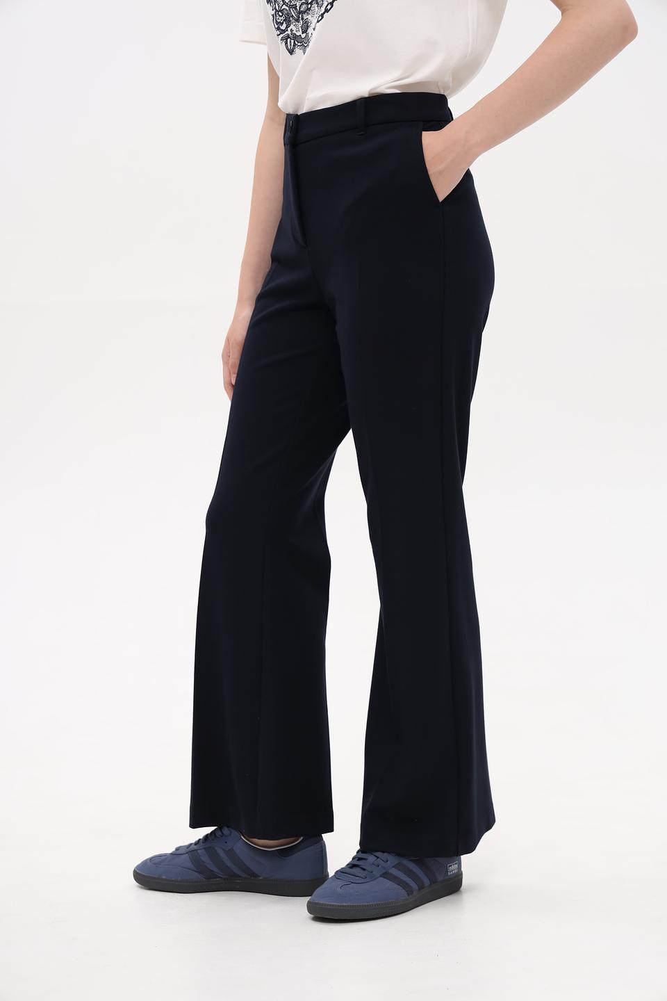 Брюки Frank Walder клёш тёмно-синие