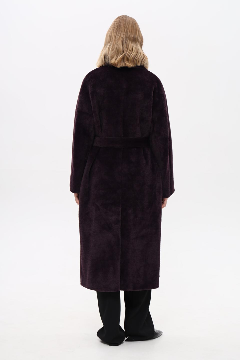 Шуба Electra style баклажановая