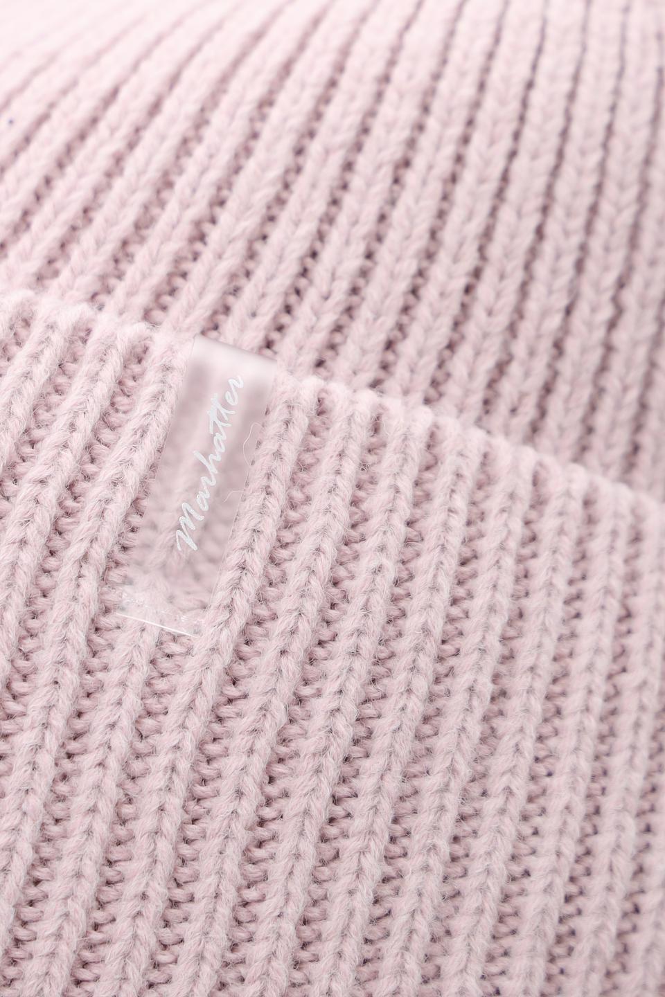 Шапка вязаная Marhatter розовая