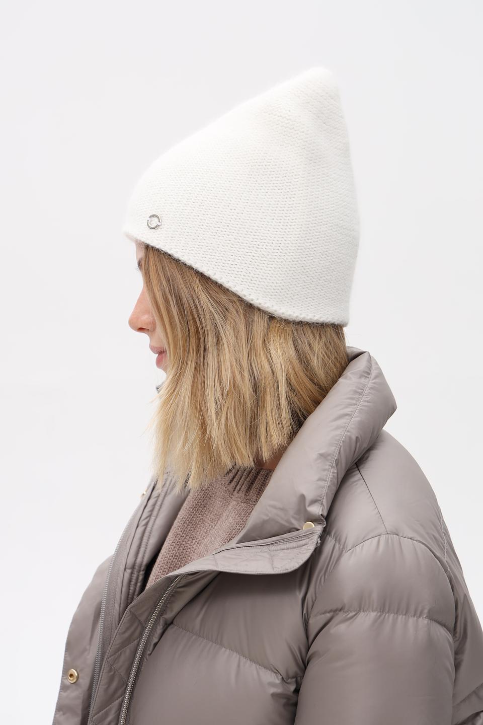 Шапка Marhatter вязаная белая