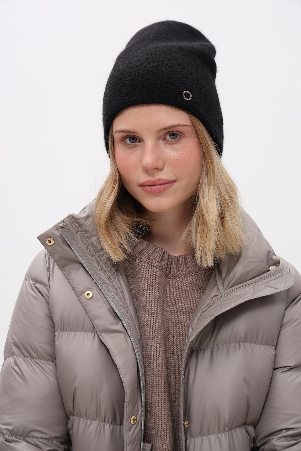 Шапка Marhatter чёрная с логотипом