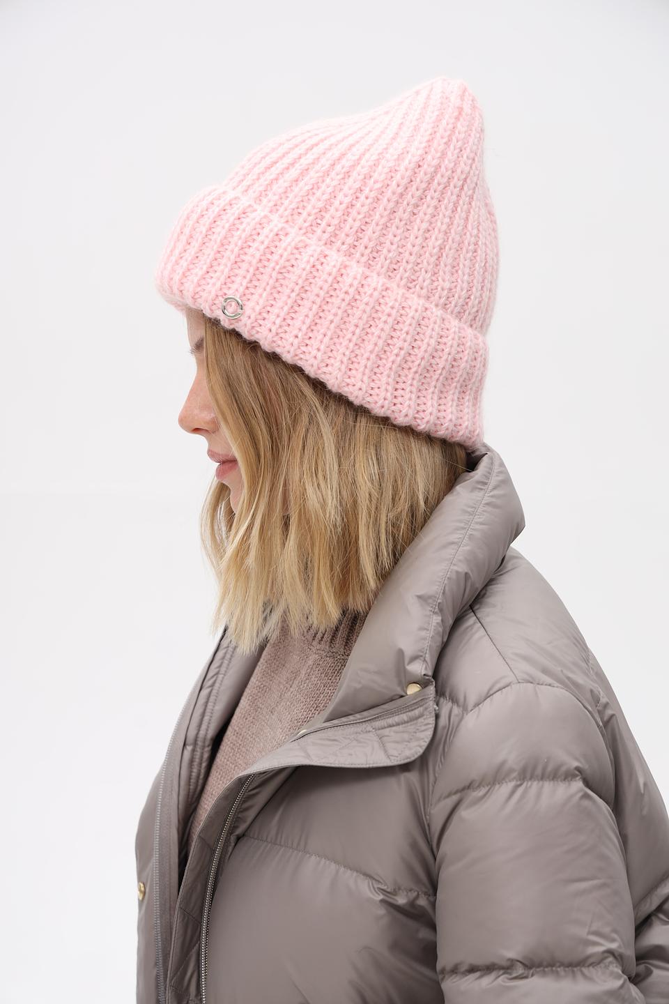 Шапка вязаная Marhatter розовая