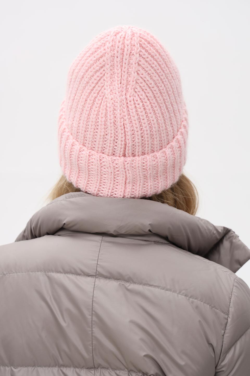 Шапка вязаная Marhatter розовая