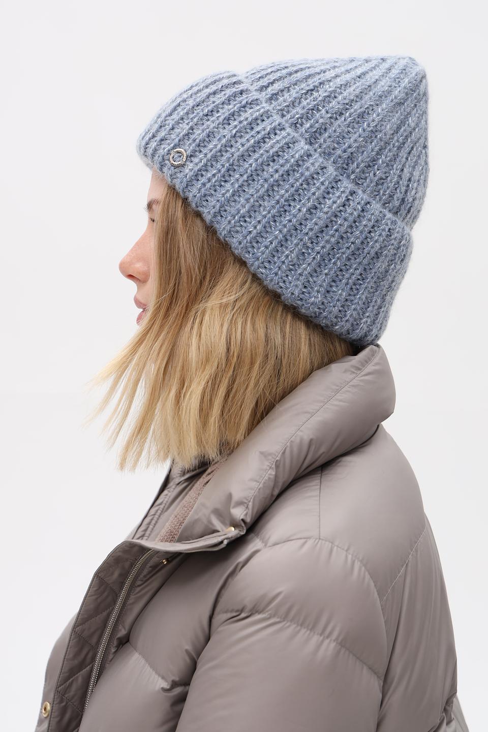 Шапка Marhatter вязаная голубая