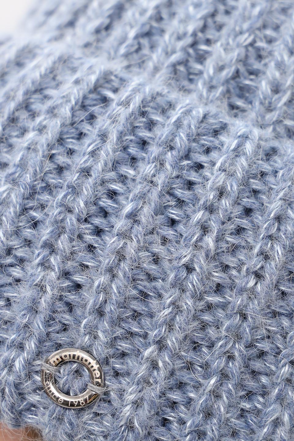 Шапка Marhatter вязаная голубая