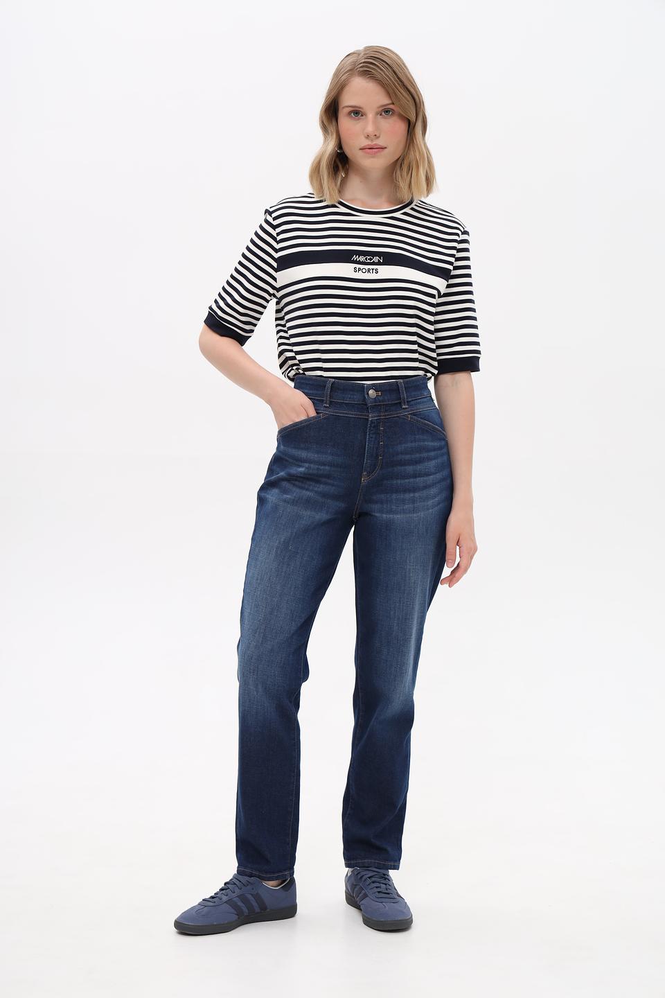 Джинсы Marc Cain прямого кроя синие