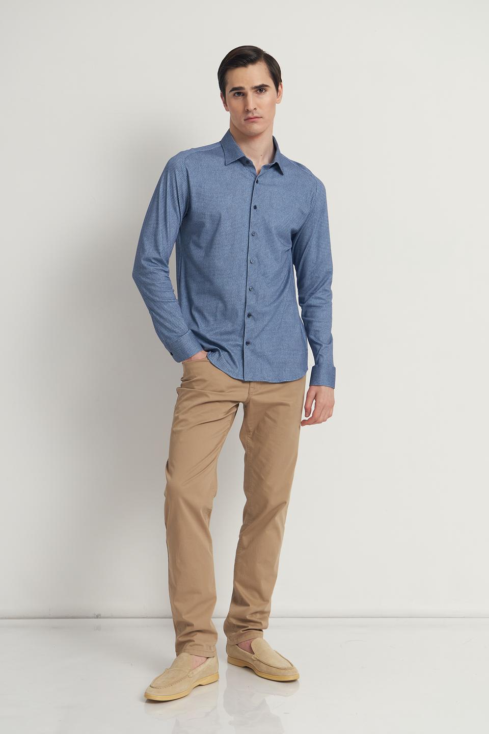 Рубашка Desoto мужская в клетку синяя