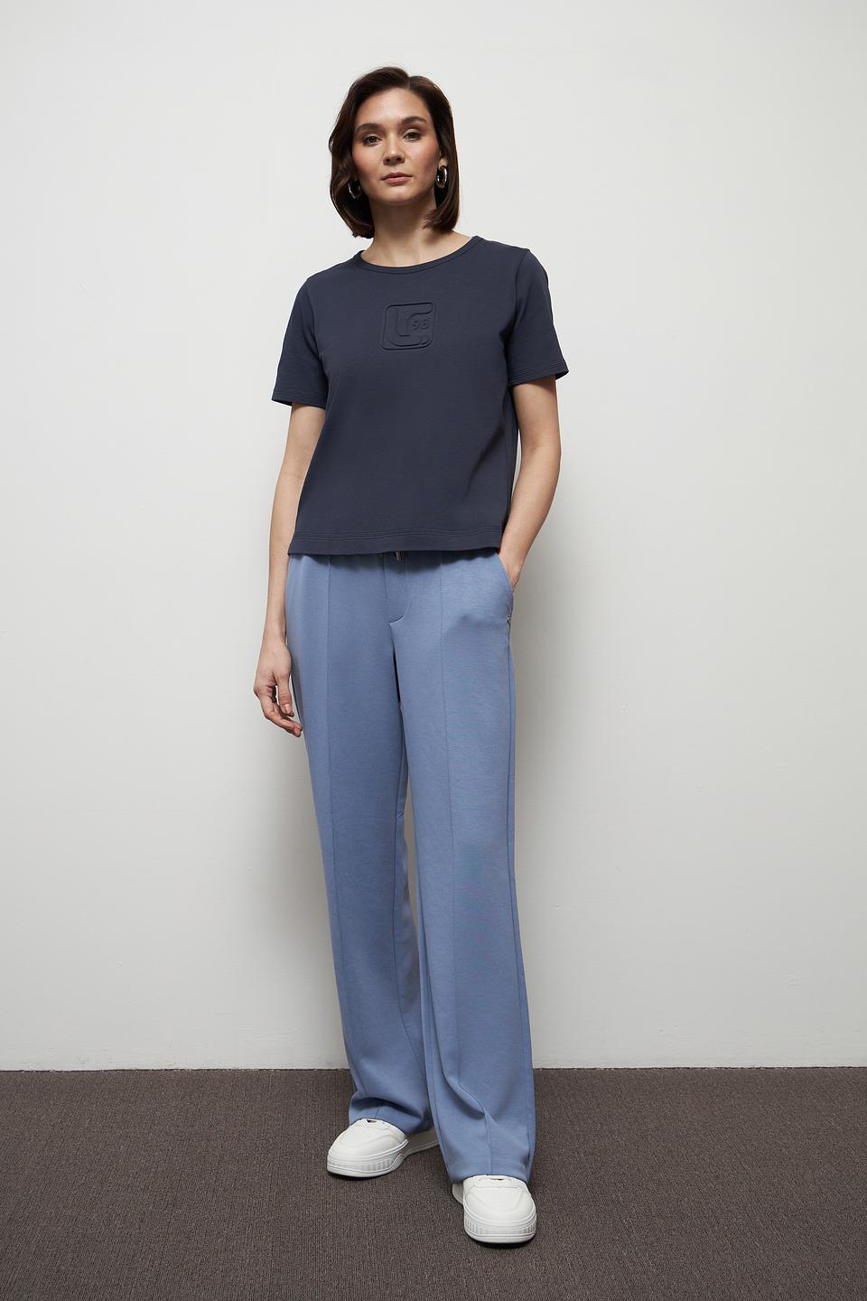 Футболка Luisa Cerano с логотипом тёмно-синяя