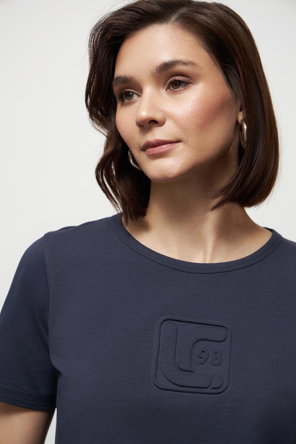 Футболка Luisa Cerano с логотипом тёмно-синяя