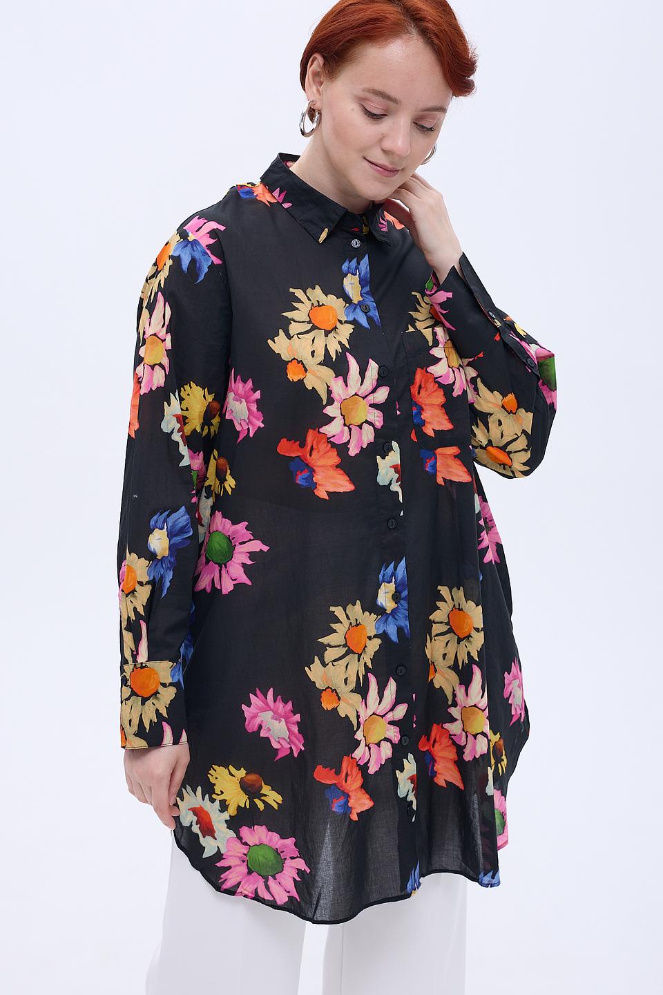 Блуза Samoon с цветочным принтом