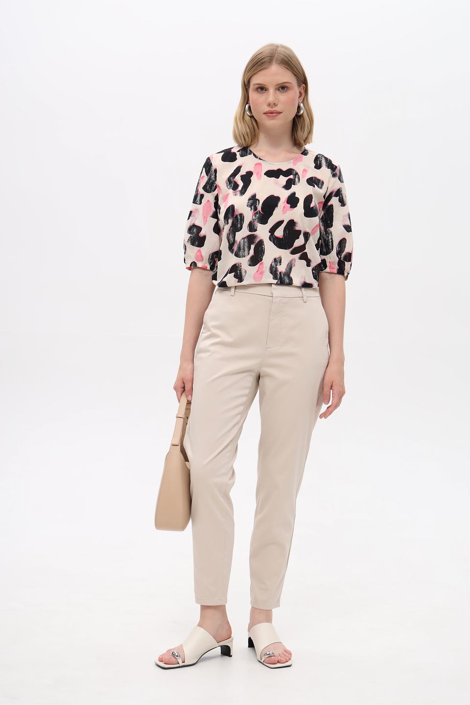 Брюки Taifun бежевые прямые