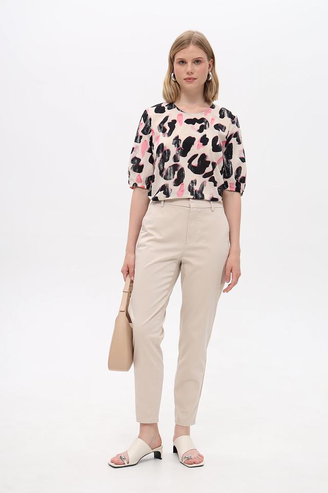 Брюки Taifun бежевые прямые