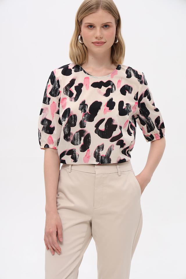 Блуза Taifun с абстрактным принтом