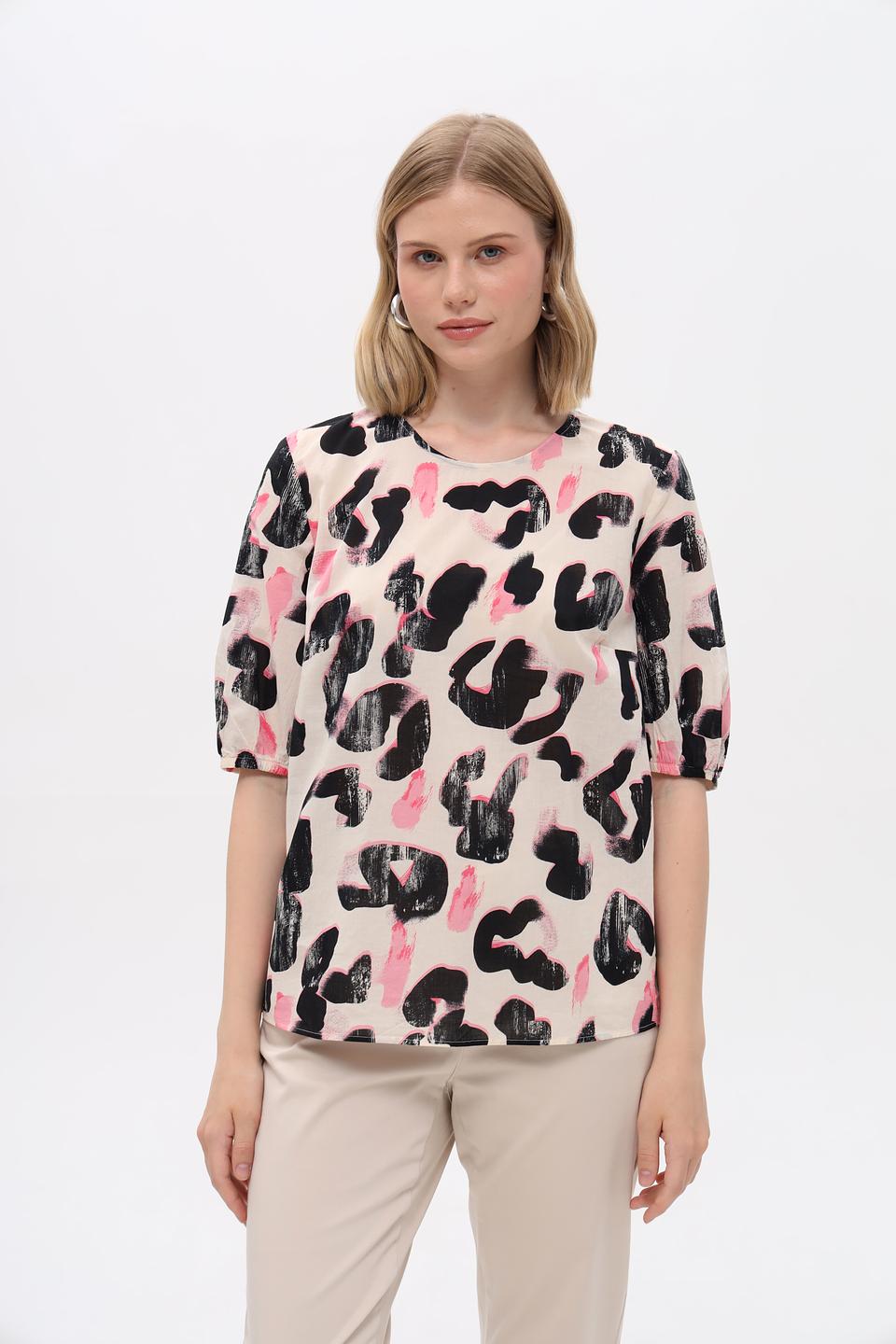 Блуза Taifun с абстрактным принтом