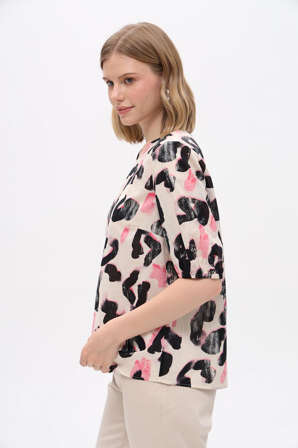 Блуза Taifun с абстрактным принтом