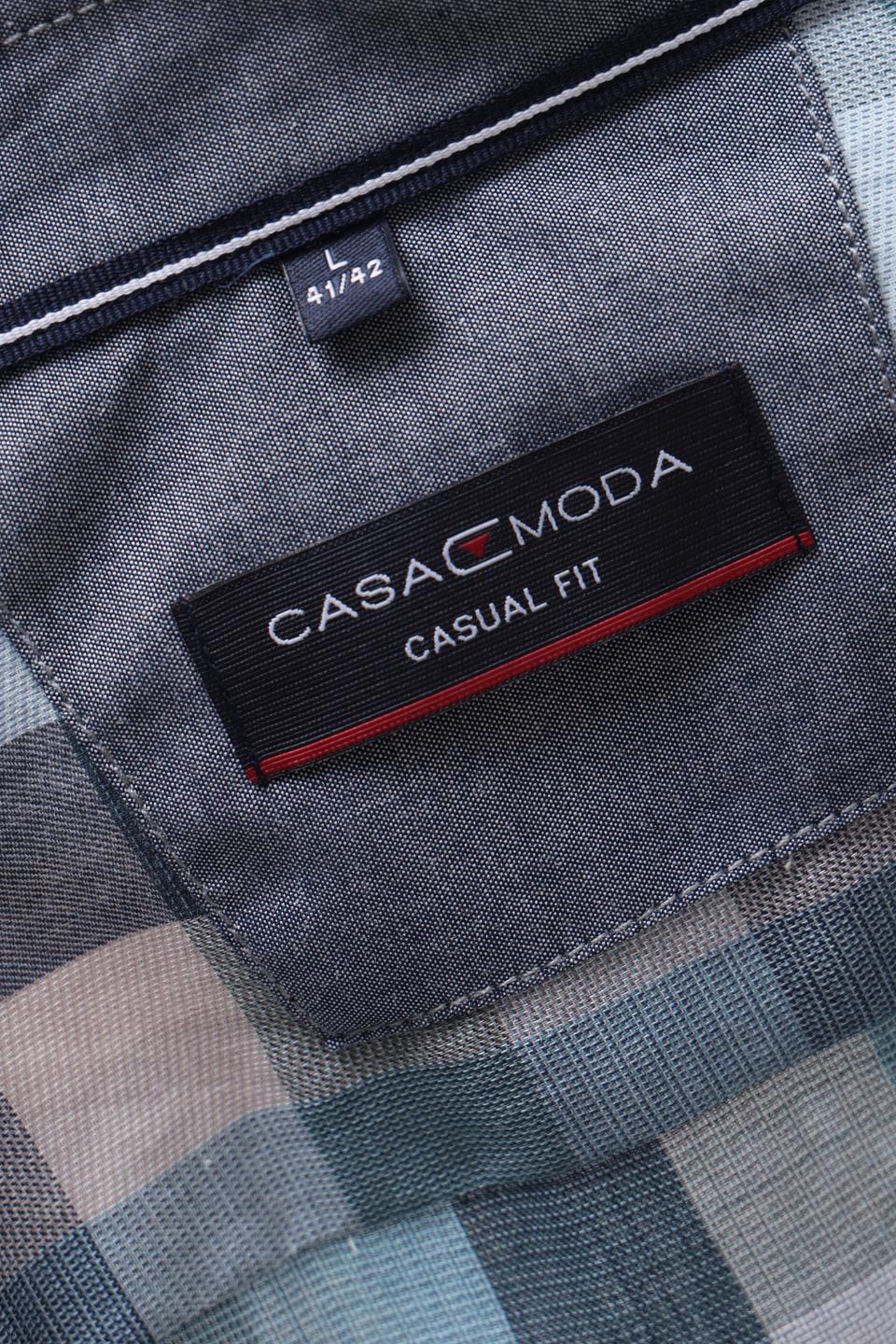 Рубашка Casa Moda в клетку голубая