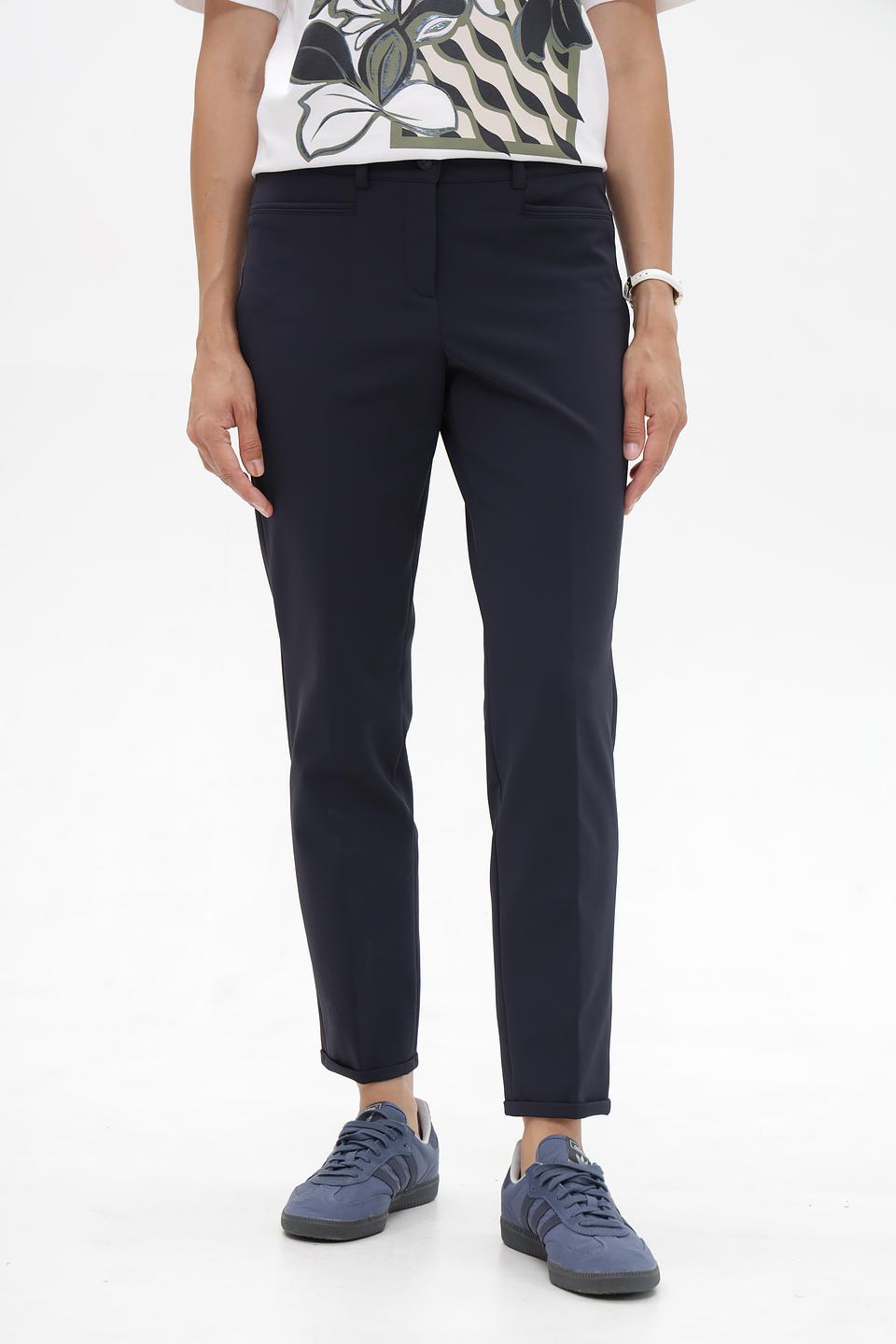 Брюки Cambio классические темно-синие