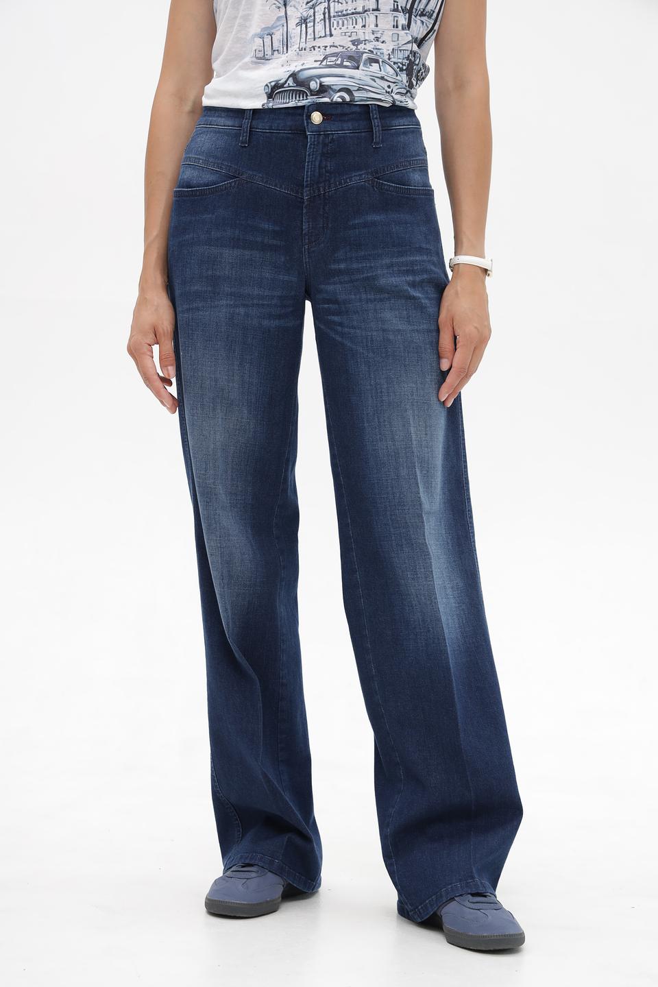 Джинсы клеш Cambio синие