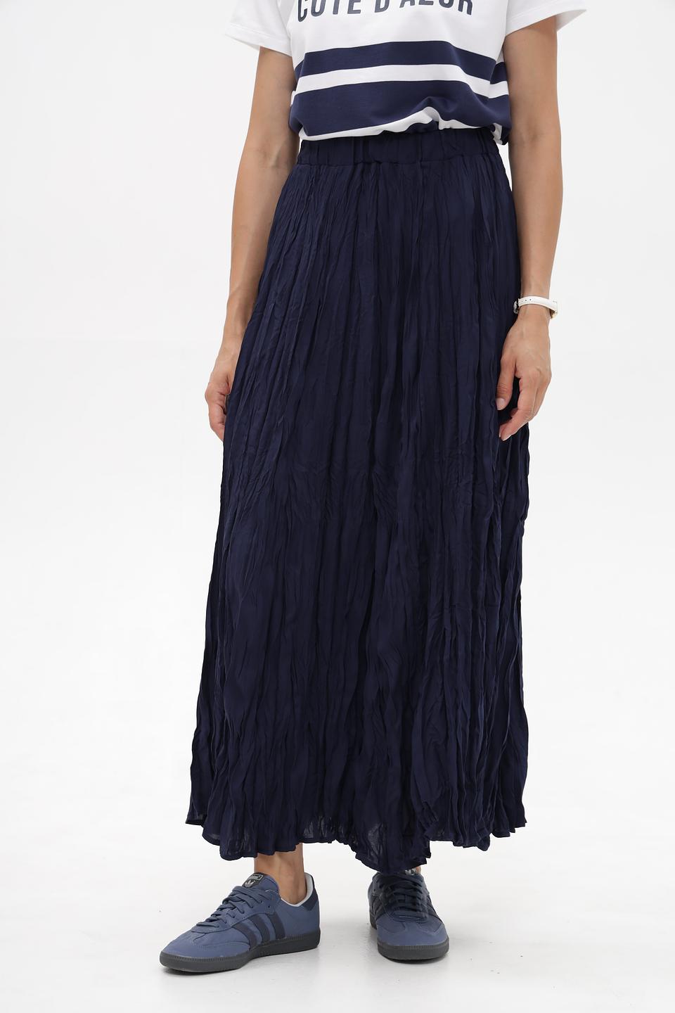 Юбка Monari плиссированная темно-синяя
