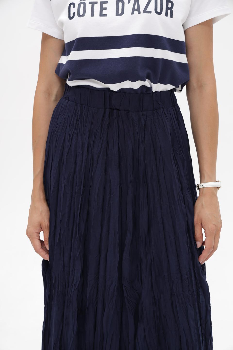 Юбка Monari плиссированная темно-синяя