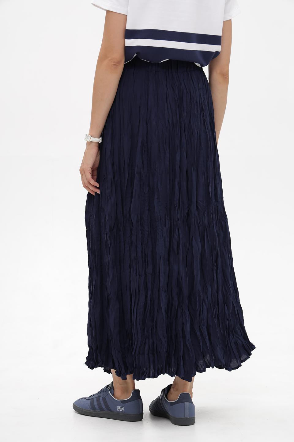 Юбка Monari плиссированная темно-синяя