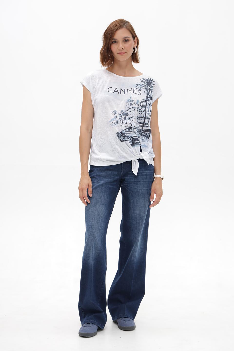 Футболка Monari Канны принт белый