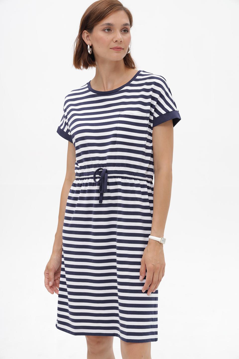 Платье Monari в полоску с поясом