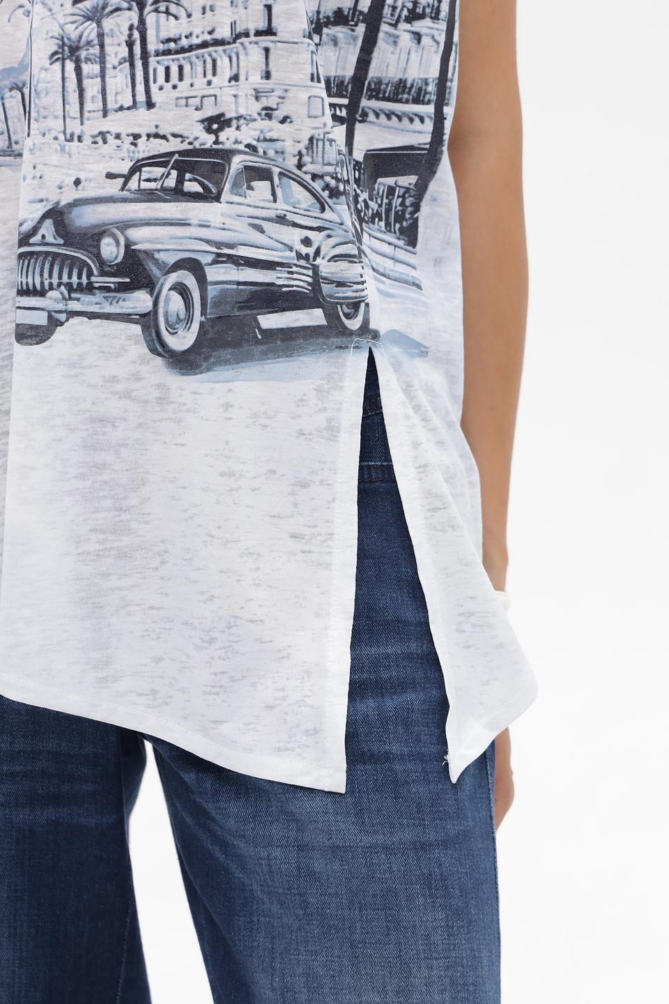 Футболка Monari Канны принт белый