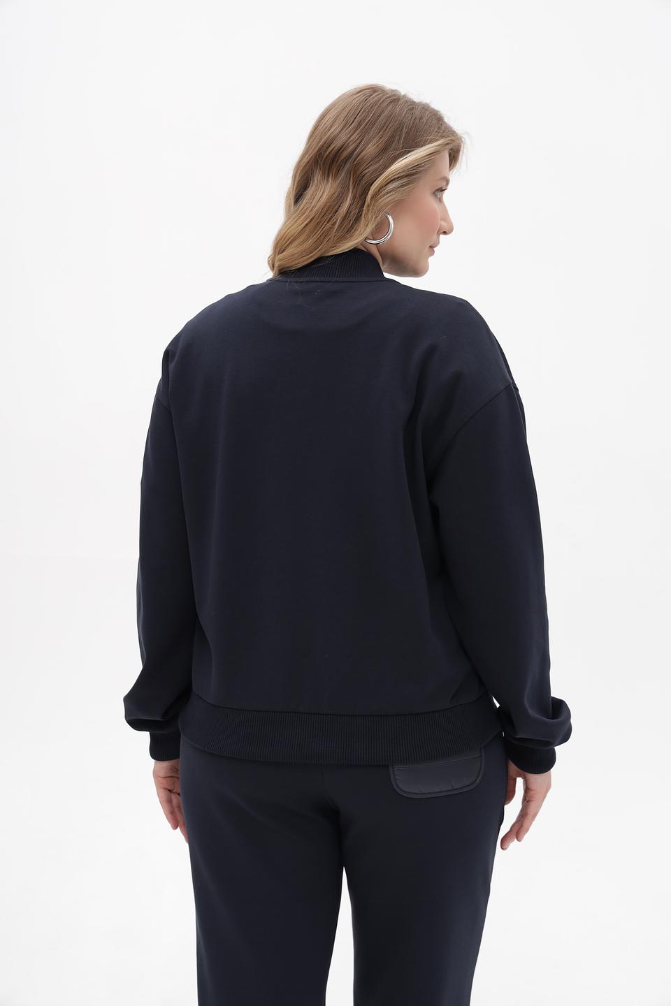 Куртка-бомбер Margittes темно-синяя