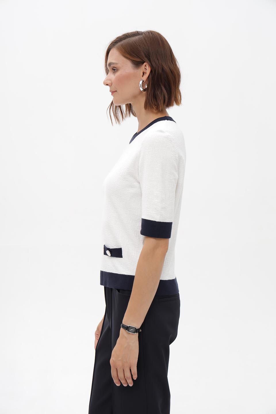 Пуловер Betty and Co с отделкой