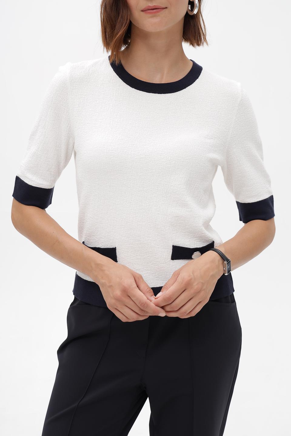 Пуловер Betty and Co с отделкой