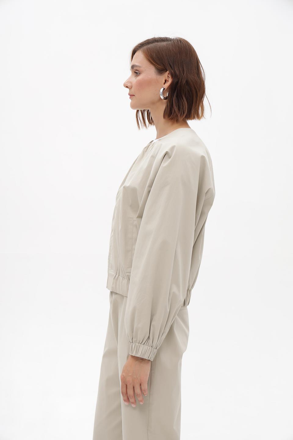 Жакет Monari бежевый с рукавами-фонариками