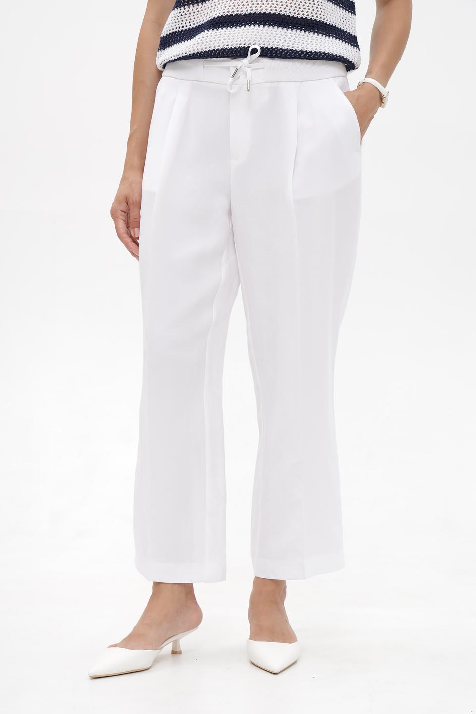 Брюки Monari белые с завязками