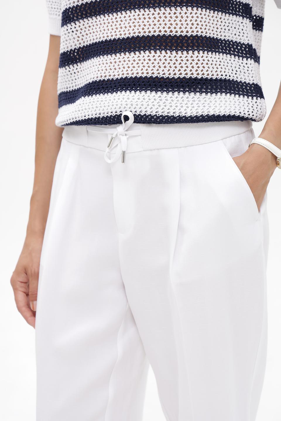 Брюки Monari белые с завязками