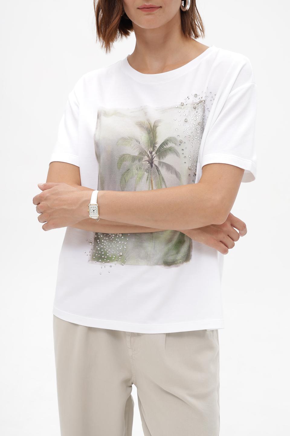 Футболка Monari с тропическим принтом