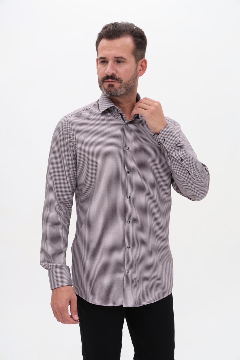 Рубашка Venti в клетку серая