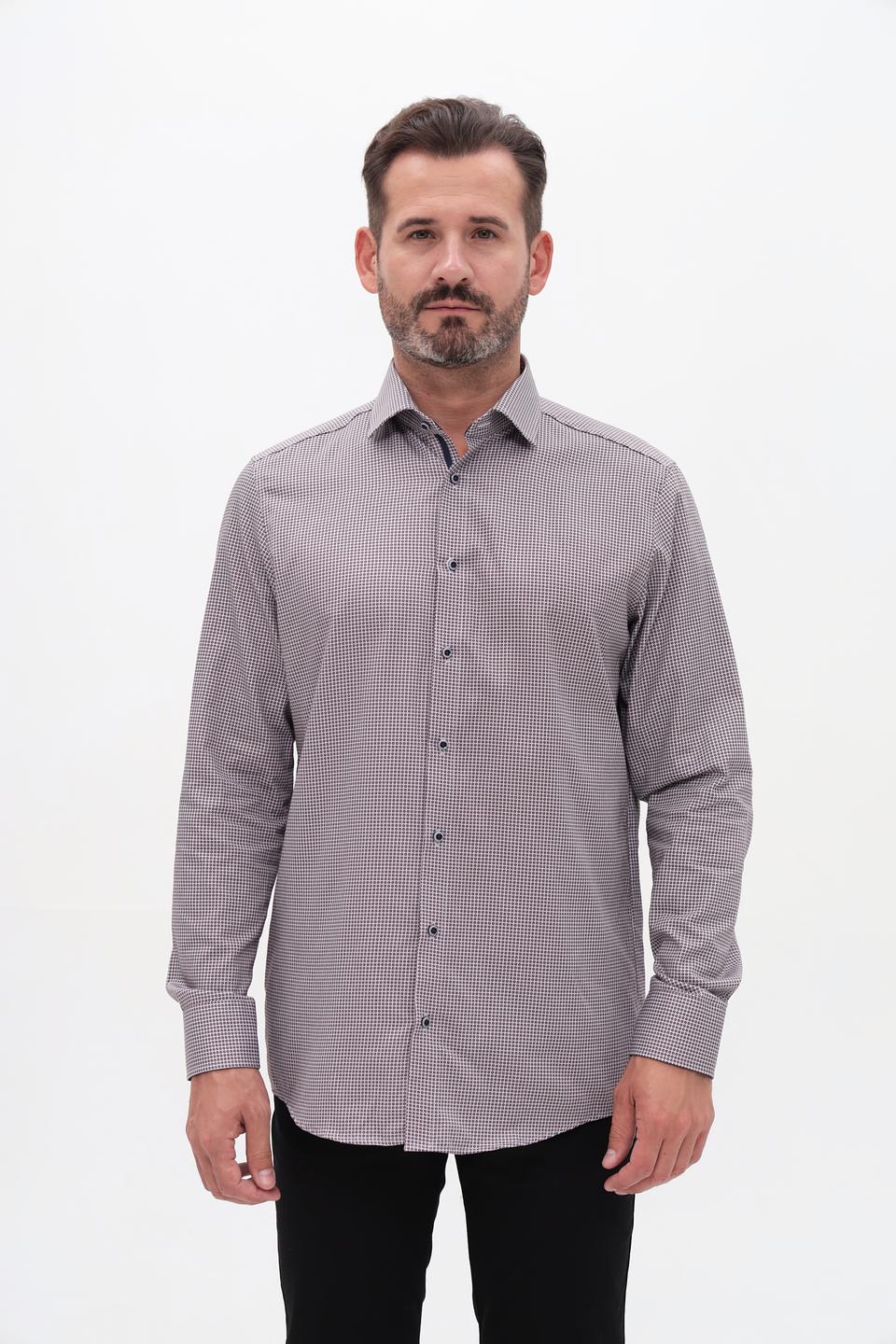 Рубашка Venti в клетку серая