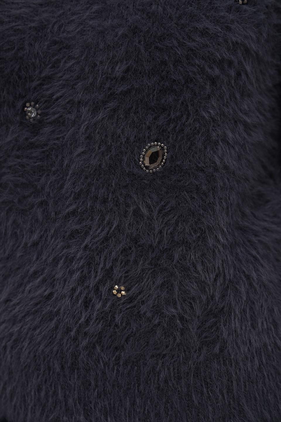 Пуловер Luisa Cerano с вышивкой графит