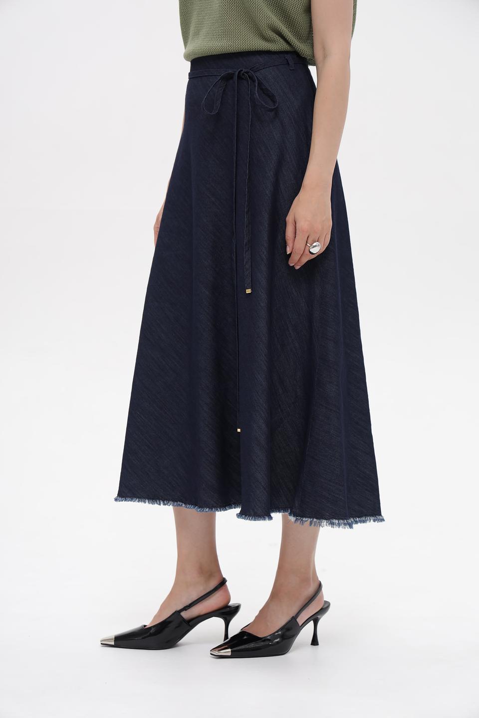 Юбка Luisa Cerano джинсовая с запахом