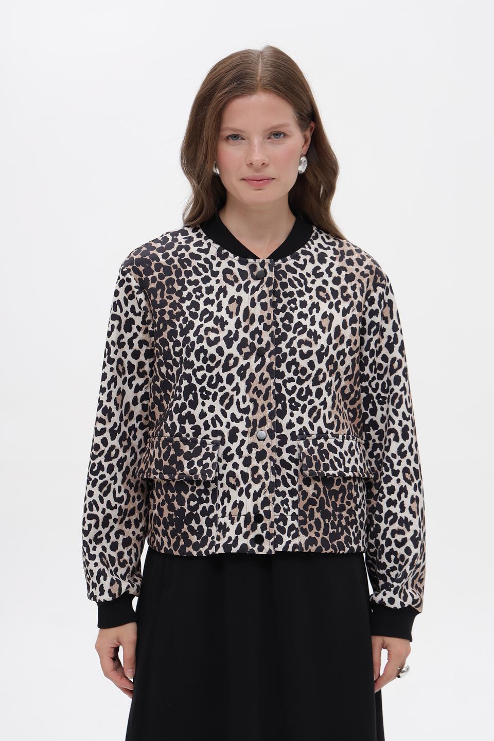 Жакет Oui с леопардовым принтом