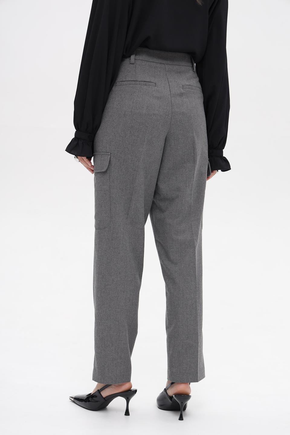 Брюки Bugatti серые с карманами