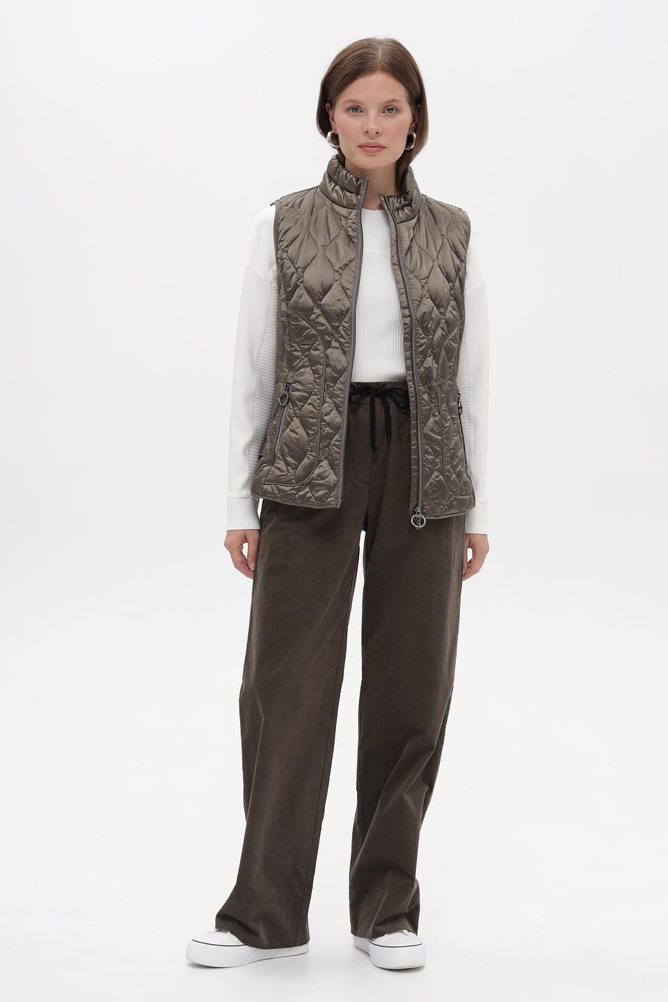 Брюки Marc Cain хаки с поясом