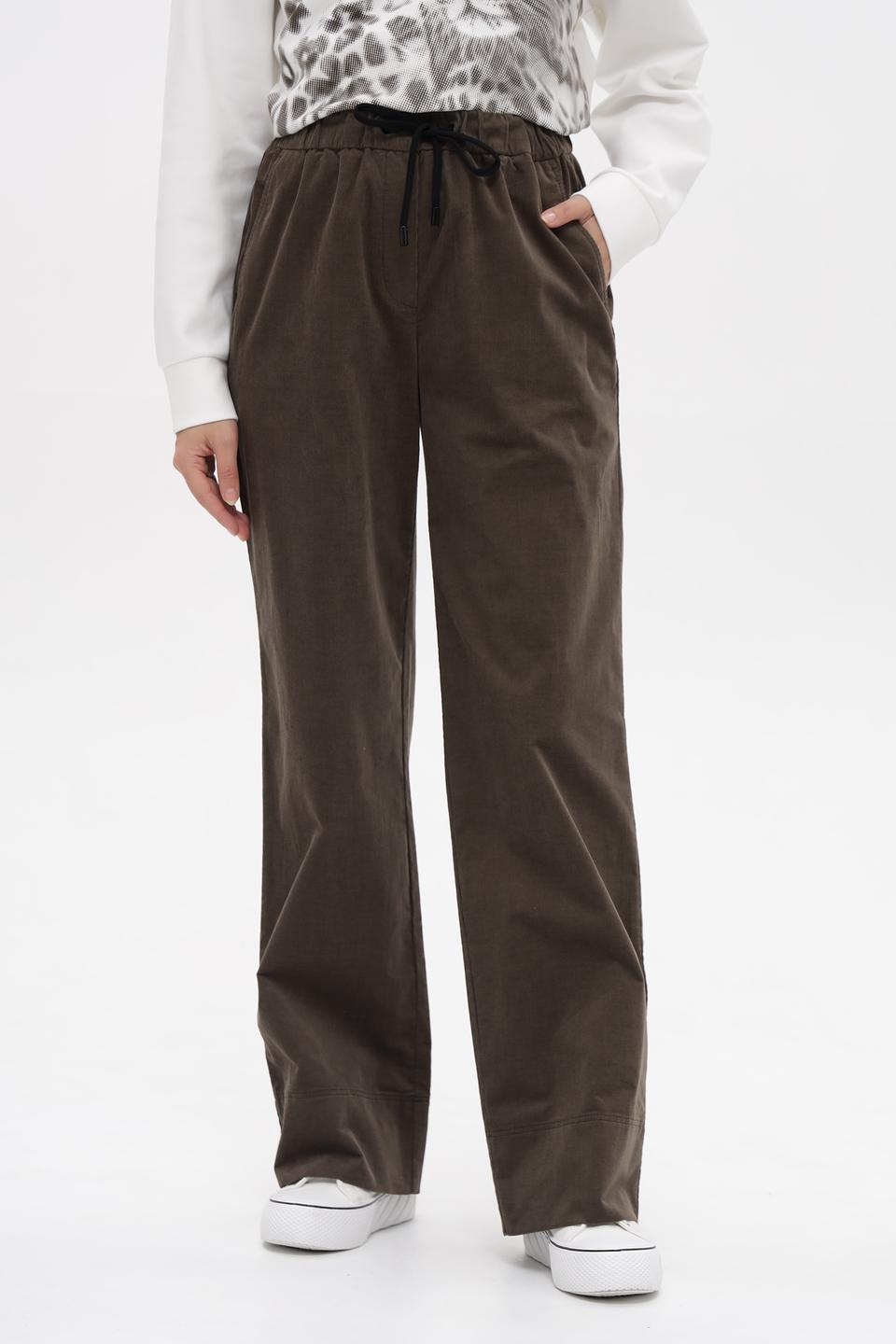 Брюки Marc Cain хаки с поясом