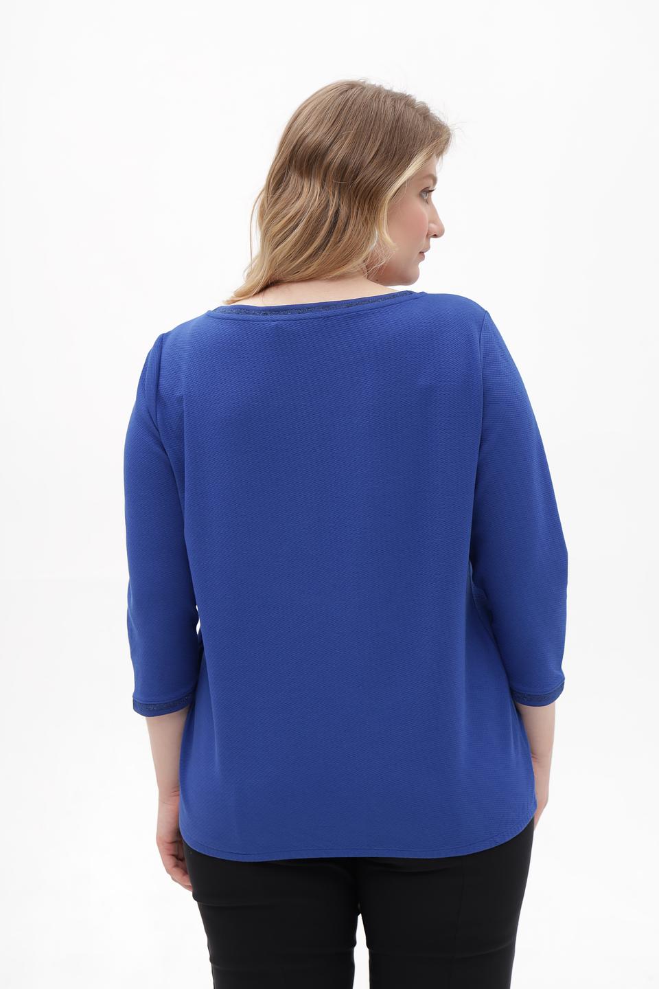 Пуловер Betty Barclay синий с отделкой