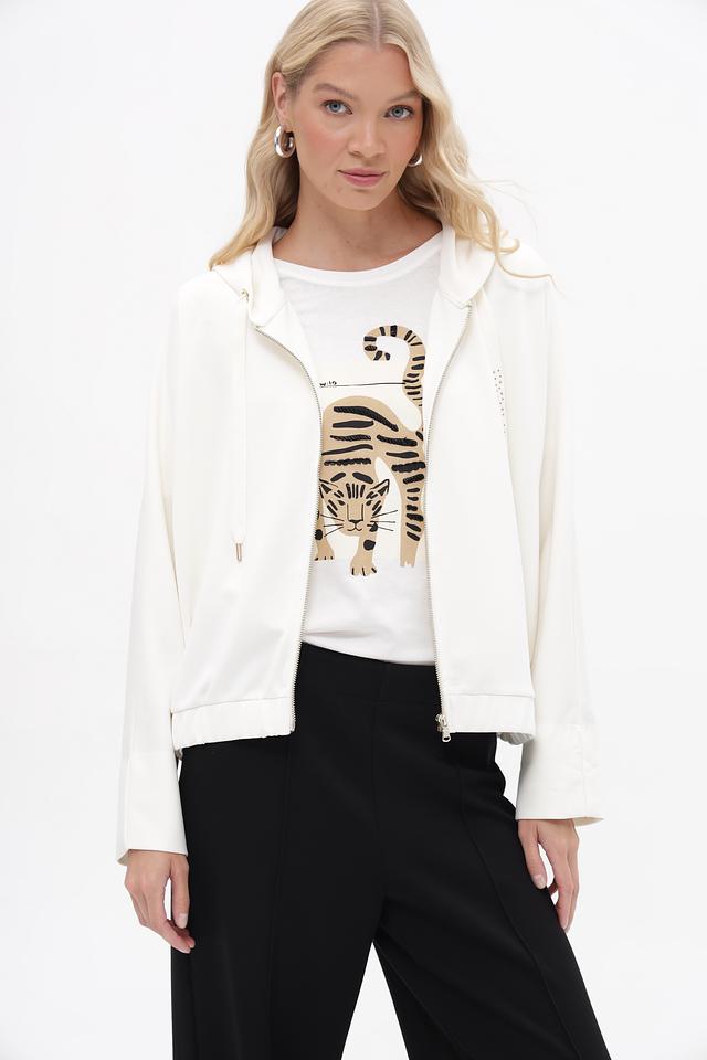 Жакет More and More с капюшоном, белый