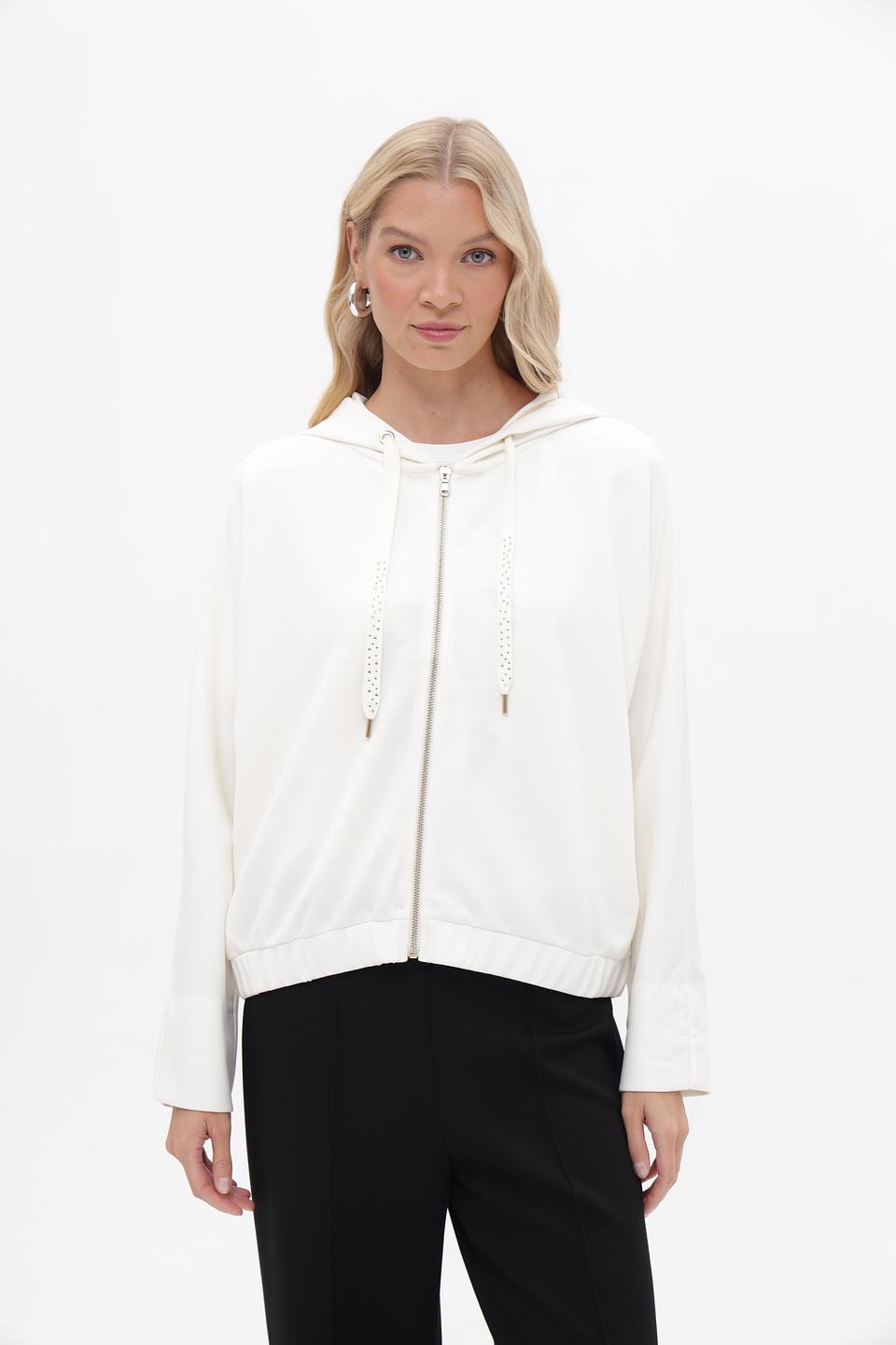 Жакет More and More с капюшоном, белый