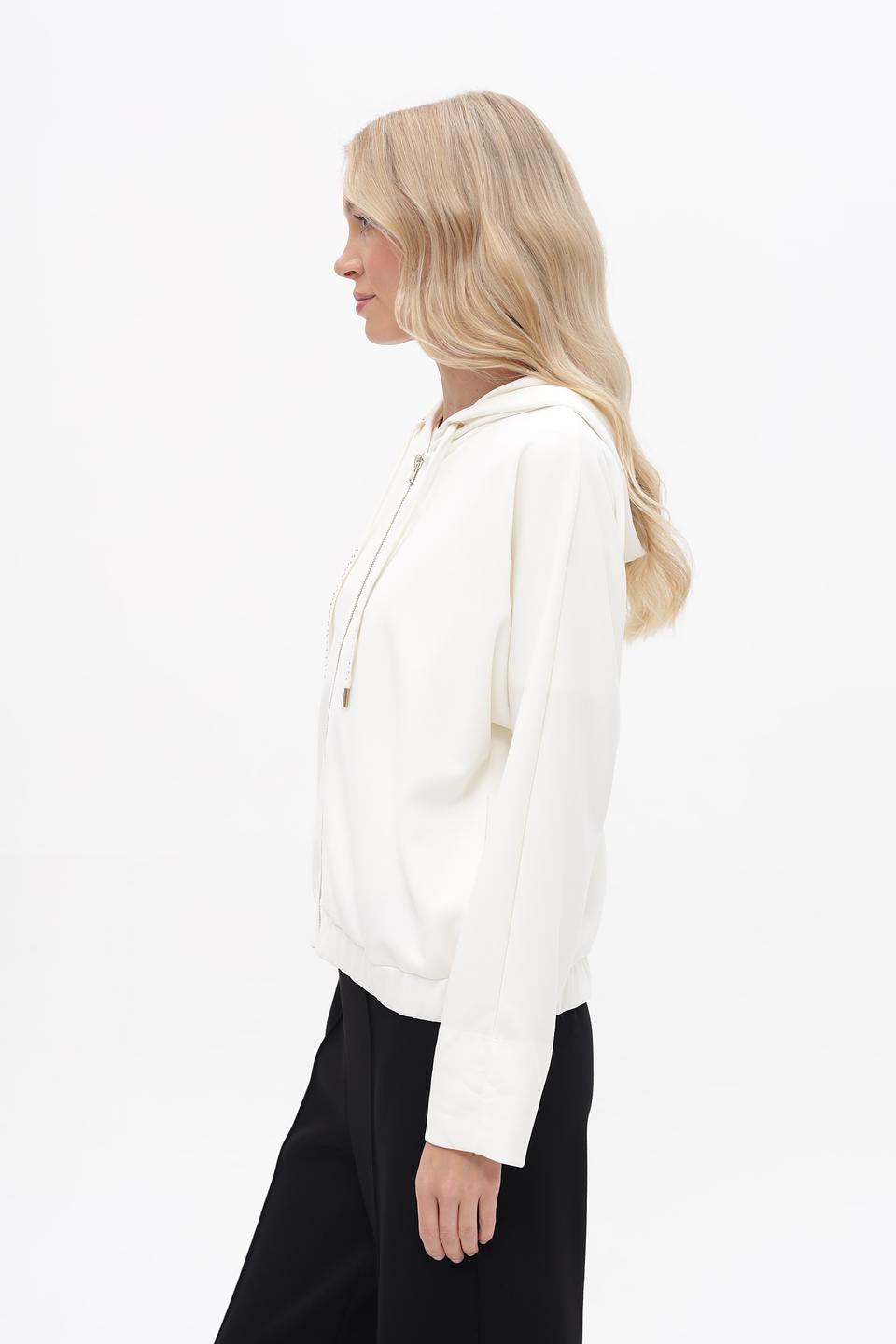 Жакет More and More с капюшоном, белый