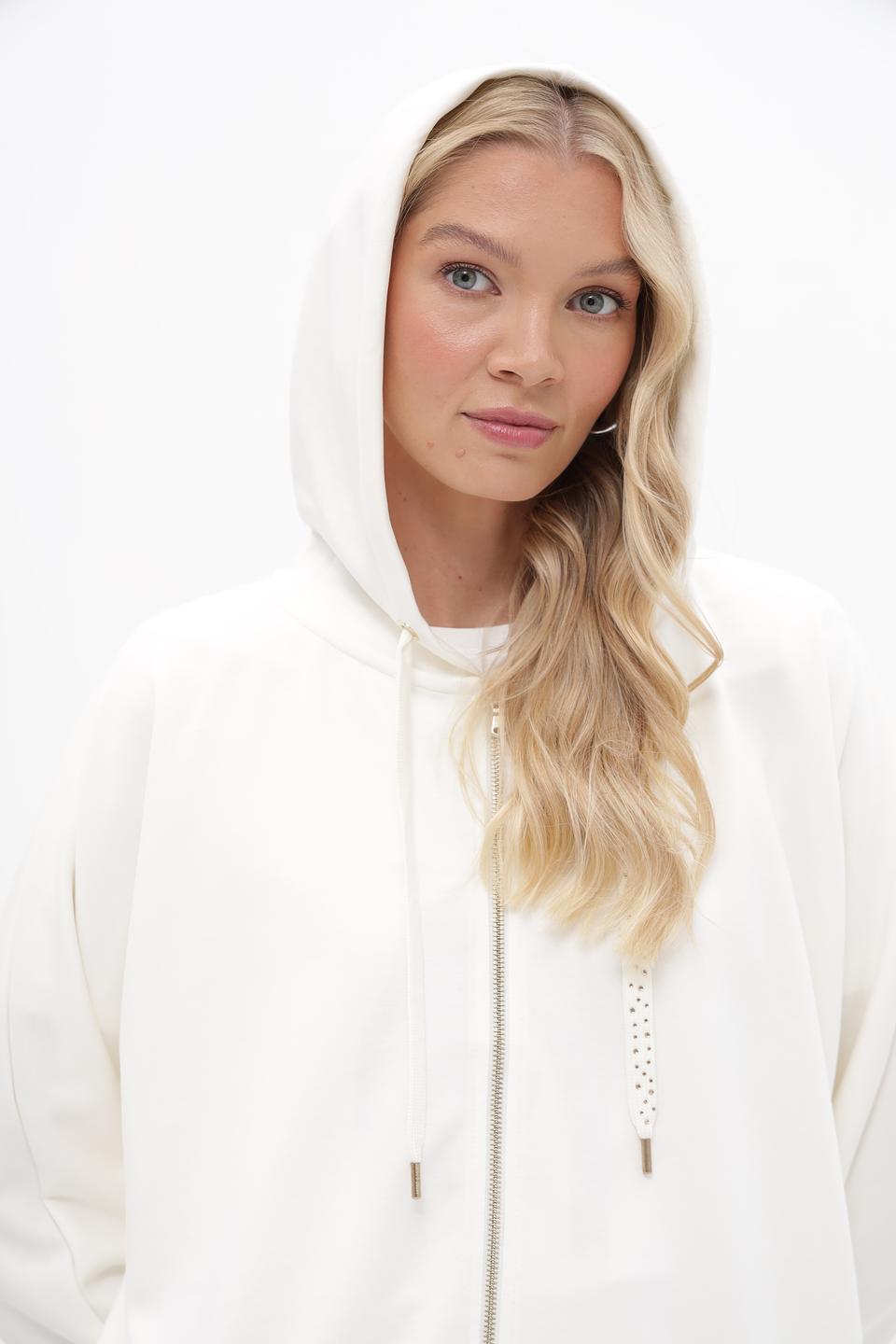 Жакет More and More с капюшоном, белый