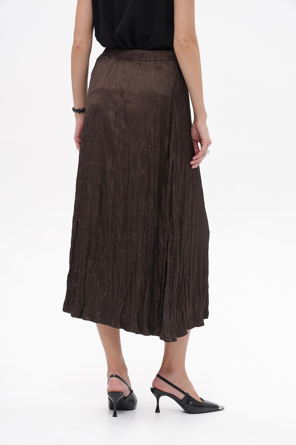 Юбка More and More плиссированная коричневая
