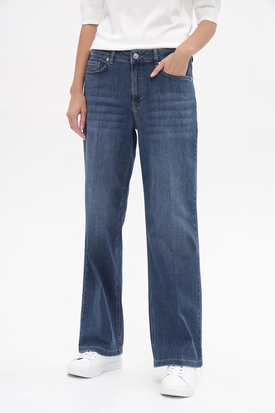 Джинсы MORE and MORE широкого кроя синие